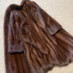 Genuine Mink Fur Classic Coat